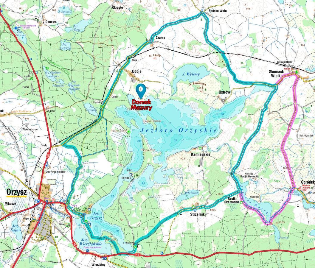 Domek Mazury - Jezioro Orzysz Kültér fotó